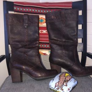 TIMBERLAND CALF HIGH LEATHER BOOTS